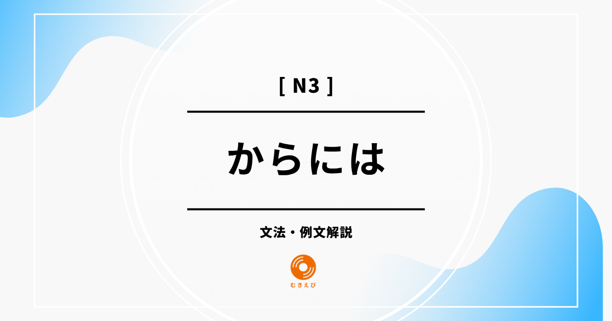 【JLPT N3】「からには」の例文・文法解説