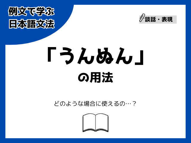 「うんぬん」の用法