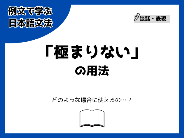 「極まりない」の用法